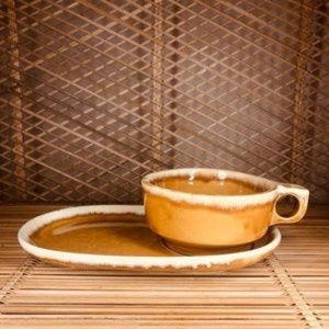 Vintage Mustard Soup & Sandwich Set